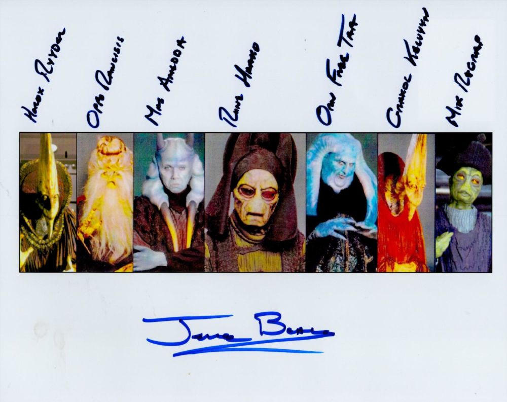 Lot 415: Jerome Blake signed 10x8 montage character photo. All...
