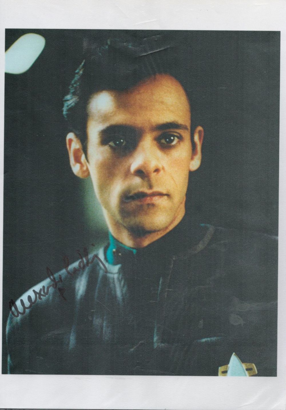 Lot 468: Alexander Siddig signed 12x8 Star Trek colour photo....