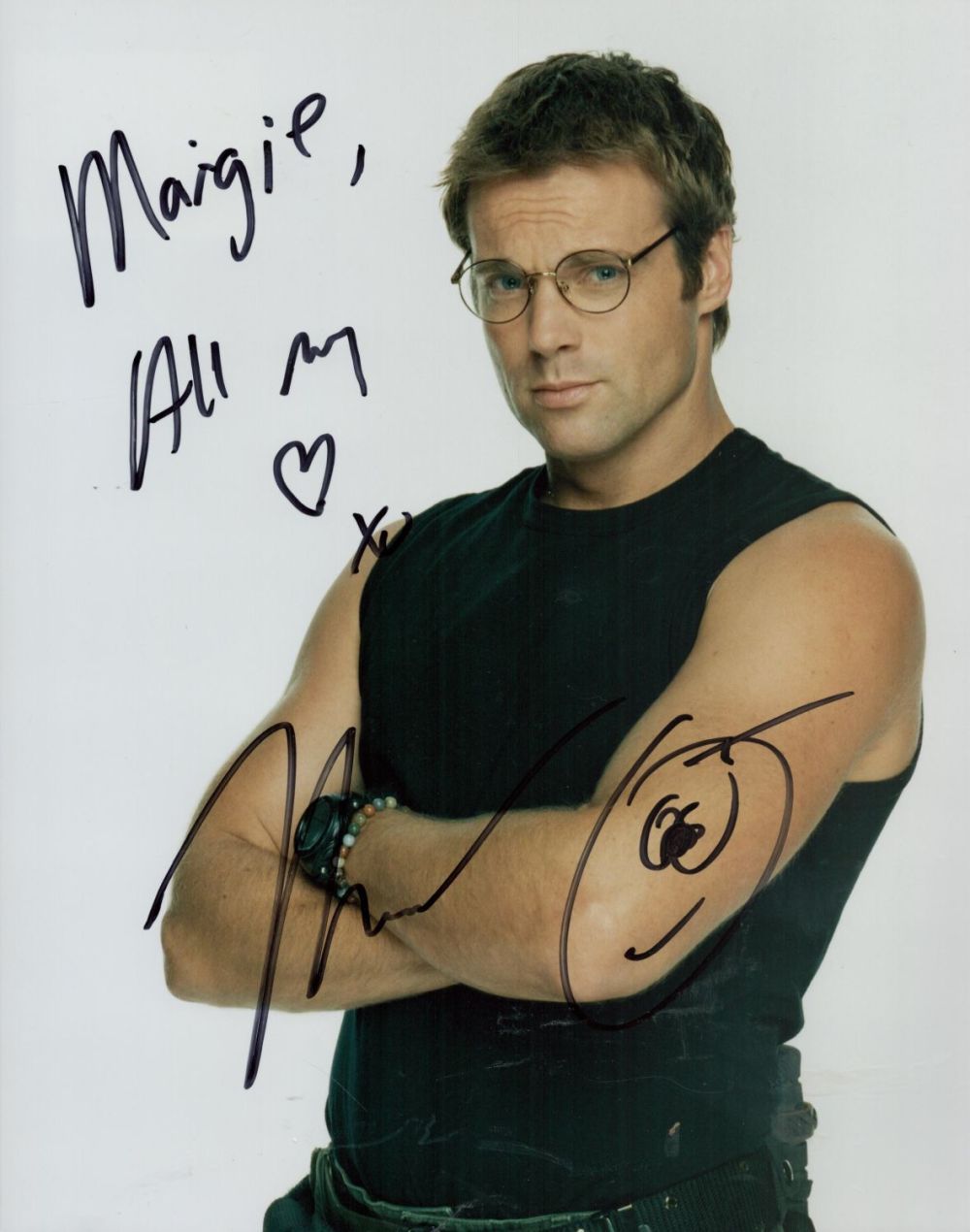 Lot 483: Michael Shanks signed Stargate SG1 10x8 colour photo....