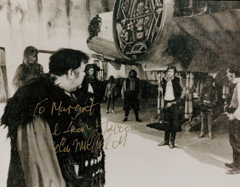 Lot 489: Declan Mullholland signed 10x8 Star Wars colour photo....