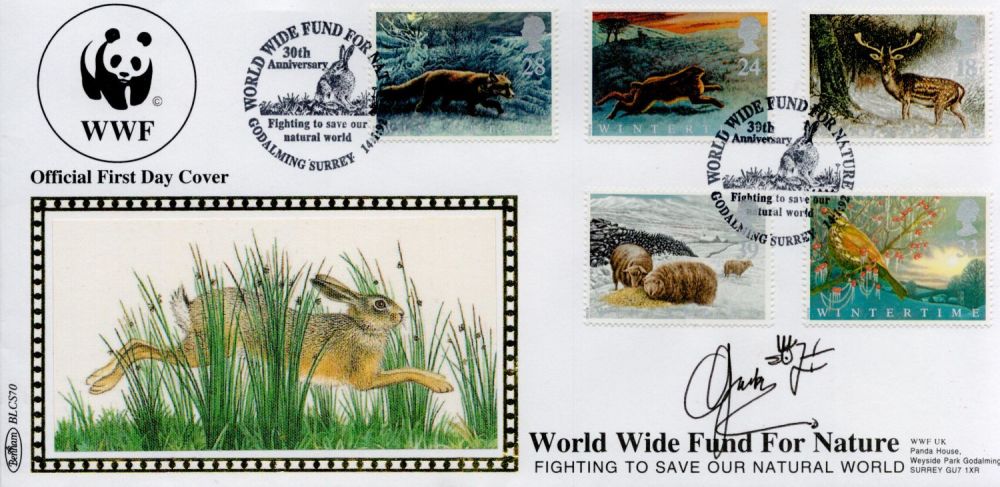 Lot 501: WWF FDC signed World Wide Fund Nature Double...