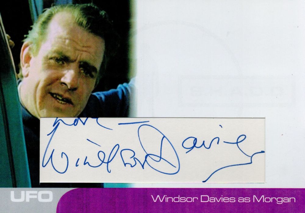 Lot 503: Windsor Davies signed UFO promo who appeared as...