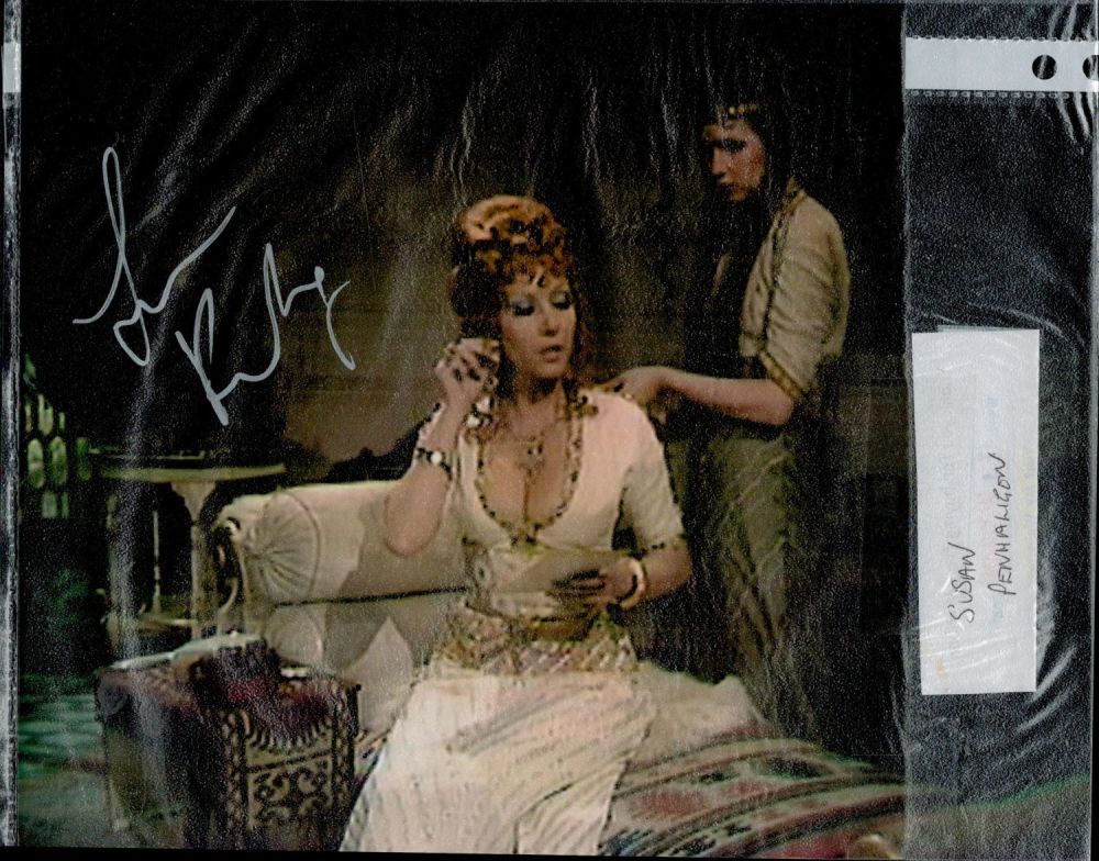 Lot 540: Susan Penhaligon signed. Colour photo Actress Approx Size...
