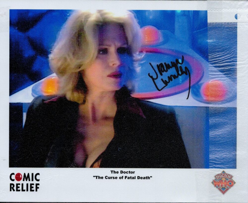 Lot 545: Joanne Lumley signed. Colour photo Comic Relief The...