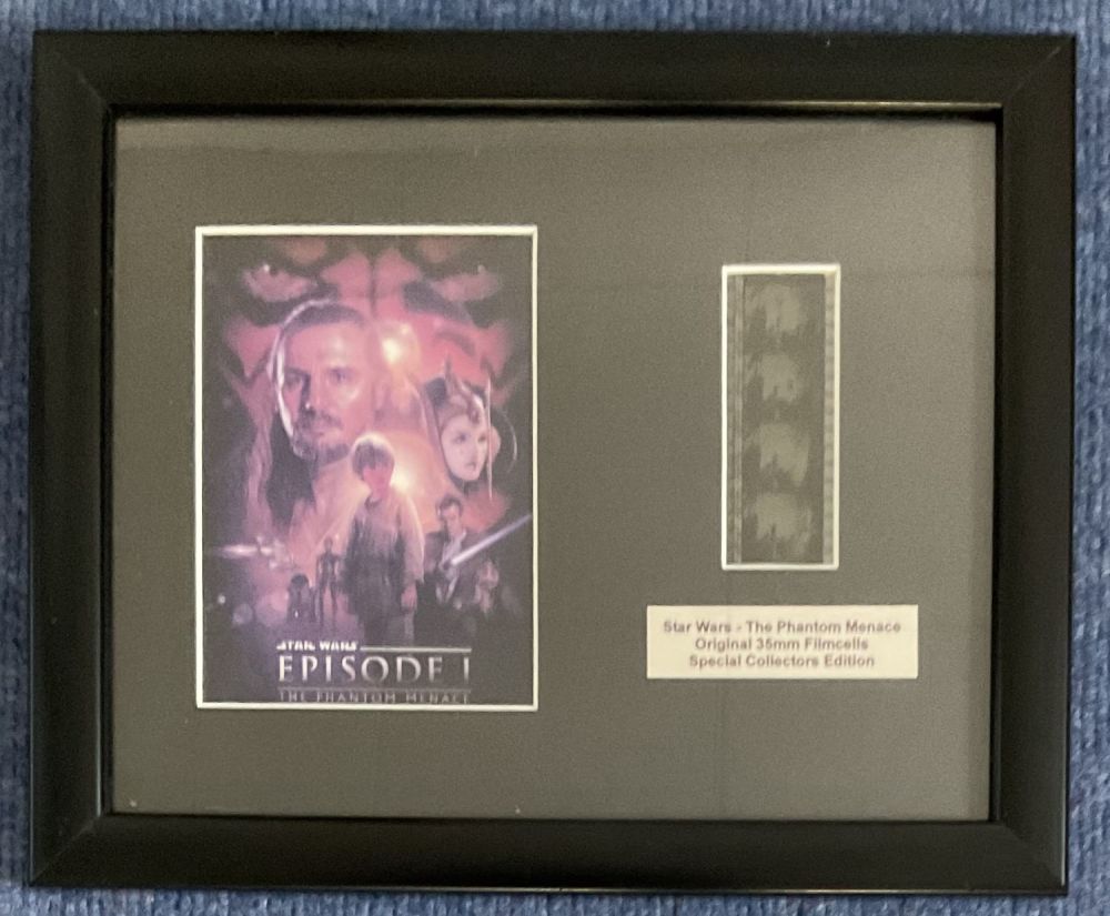 Lot 553: Star Wars Episode I The Phantom Menace framed...