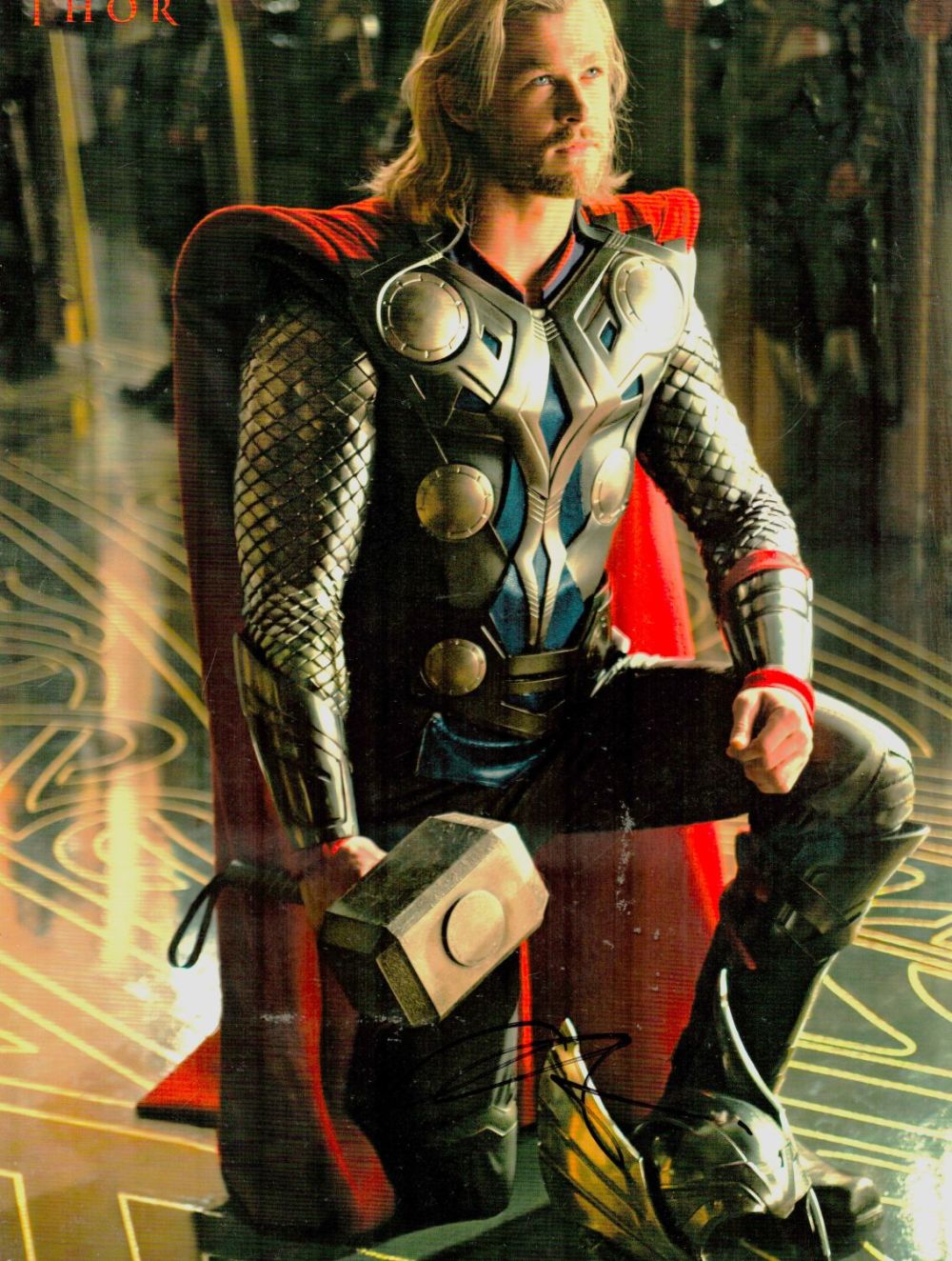 Lot 591: Chris Hemsworth signed 16x12 Marvel Thor colour photo....