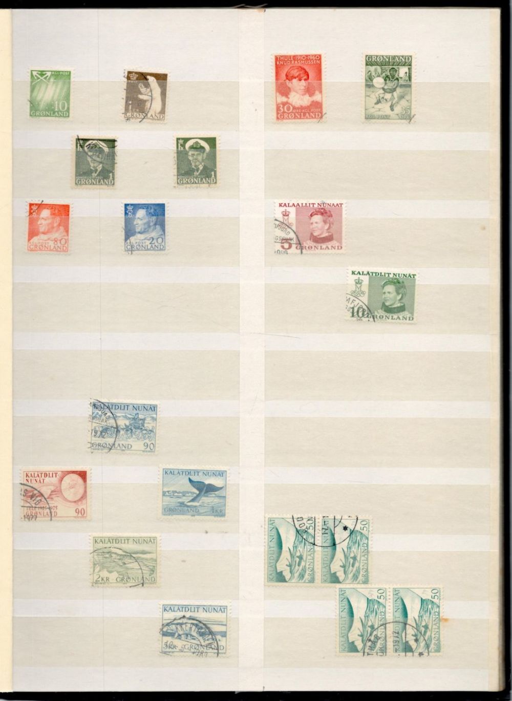 Lot 600: Greenland and Iceland used Stamps in a Lighthouse...