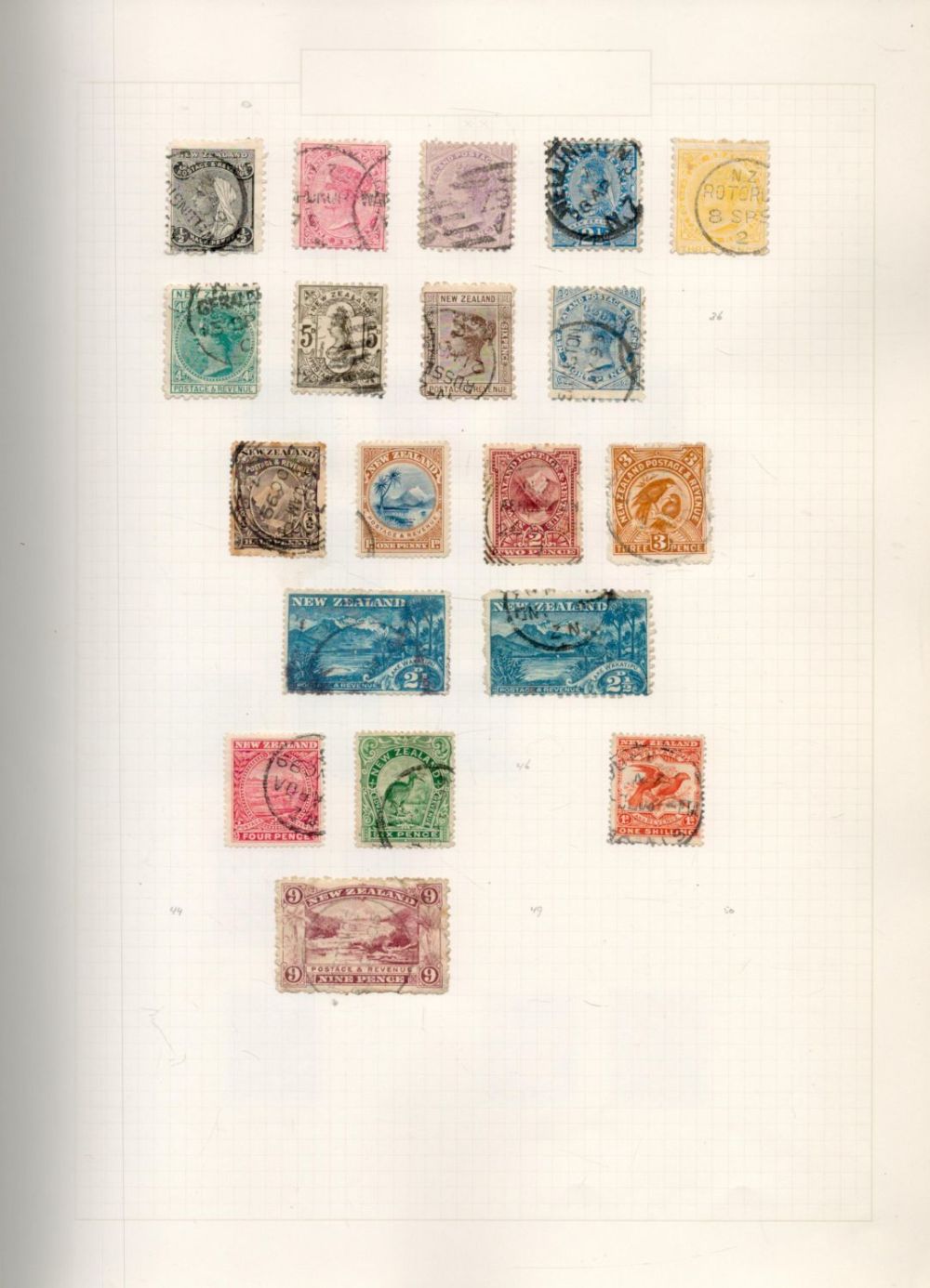 Lot 627: New Zealand used and mint Stamps in a...