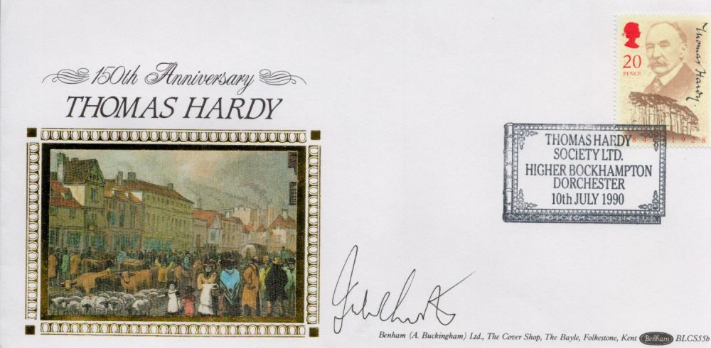 Lot 648: John hurt signed FDC. 150th Anniversary Thomas Hardy...