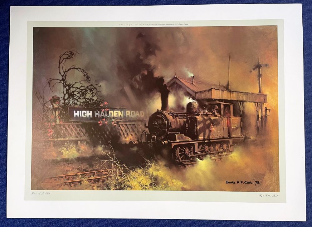 Lot 730: Barrie A F Clark 36x26 Colour Print Titled...