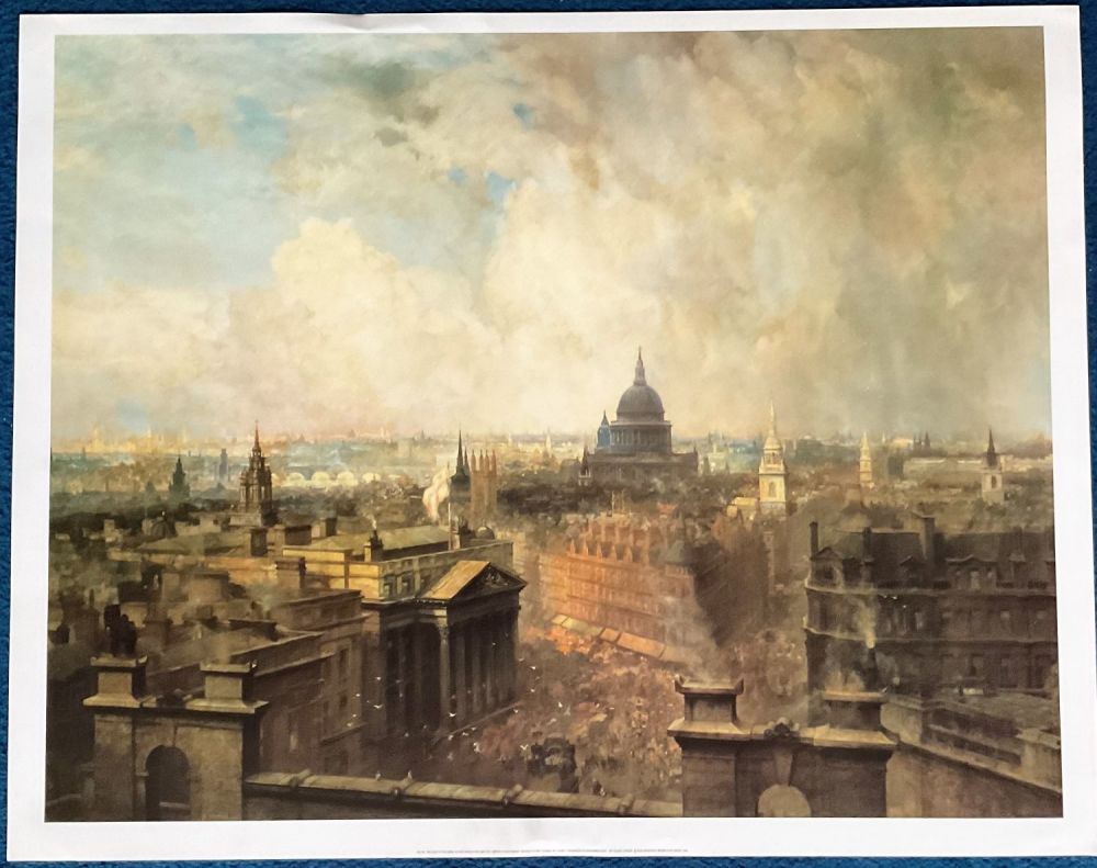 Lot 736: Neils Moiler Lund 1863-1916 coloured print titled and...