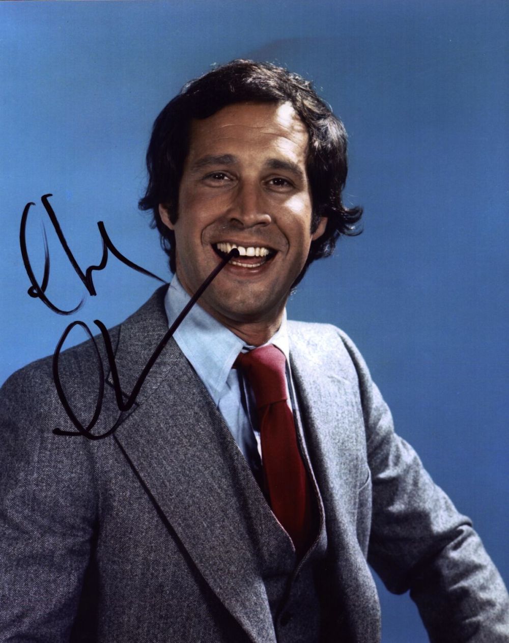 Lot 58: Chevy Chase signed 10x8 colour photo. Cornelius Crane...