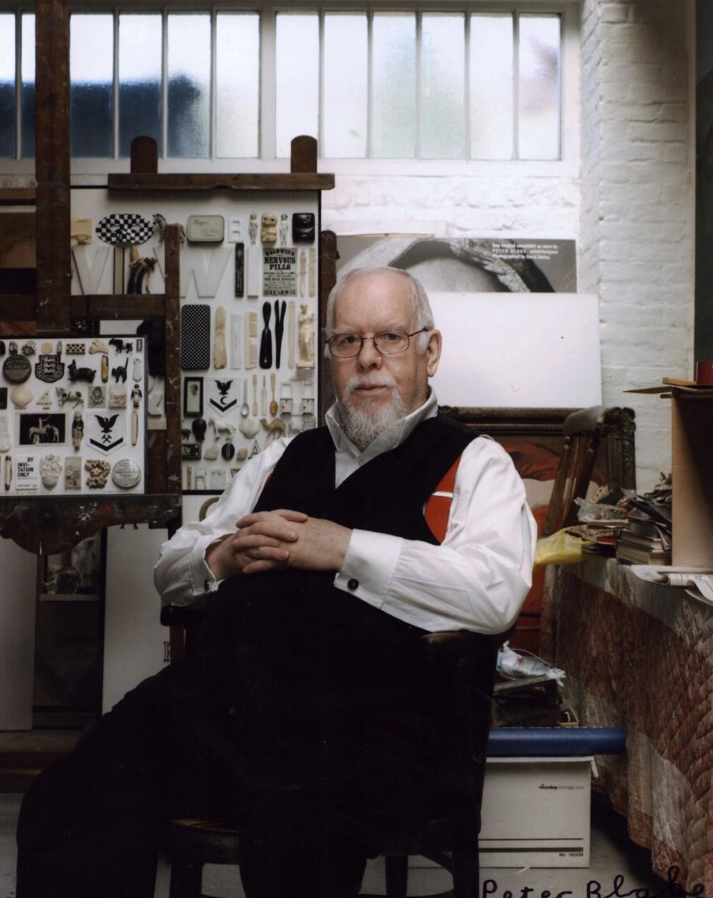 Lot 64: Peter Blake signed 10x8 colour photo. Sir Peter...