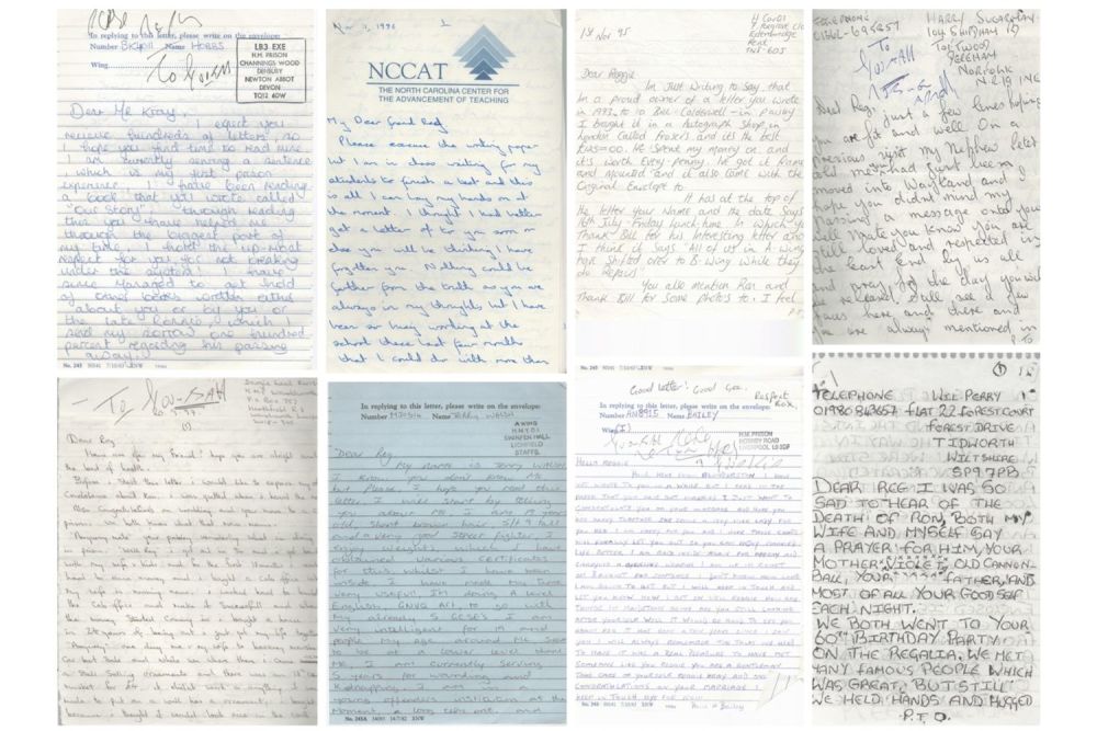 Lot 91: Reggie Kray Collection of Letters. 8 Letters All...