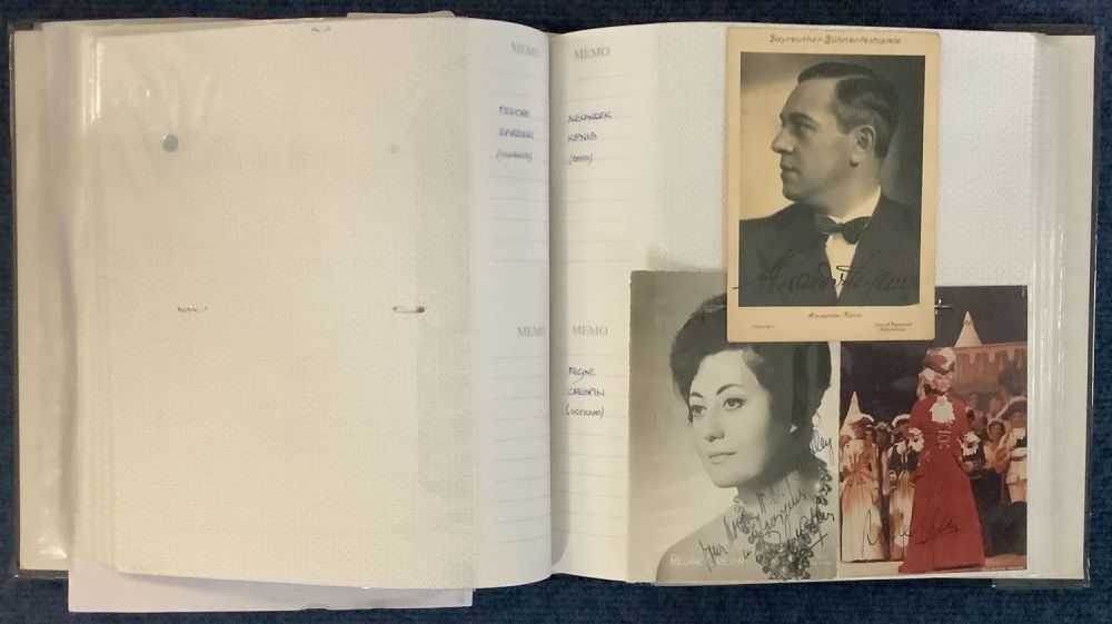 Lot 122: Opera collection approx 25 signed card and photos...