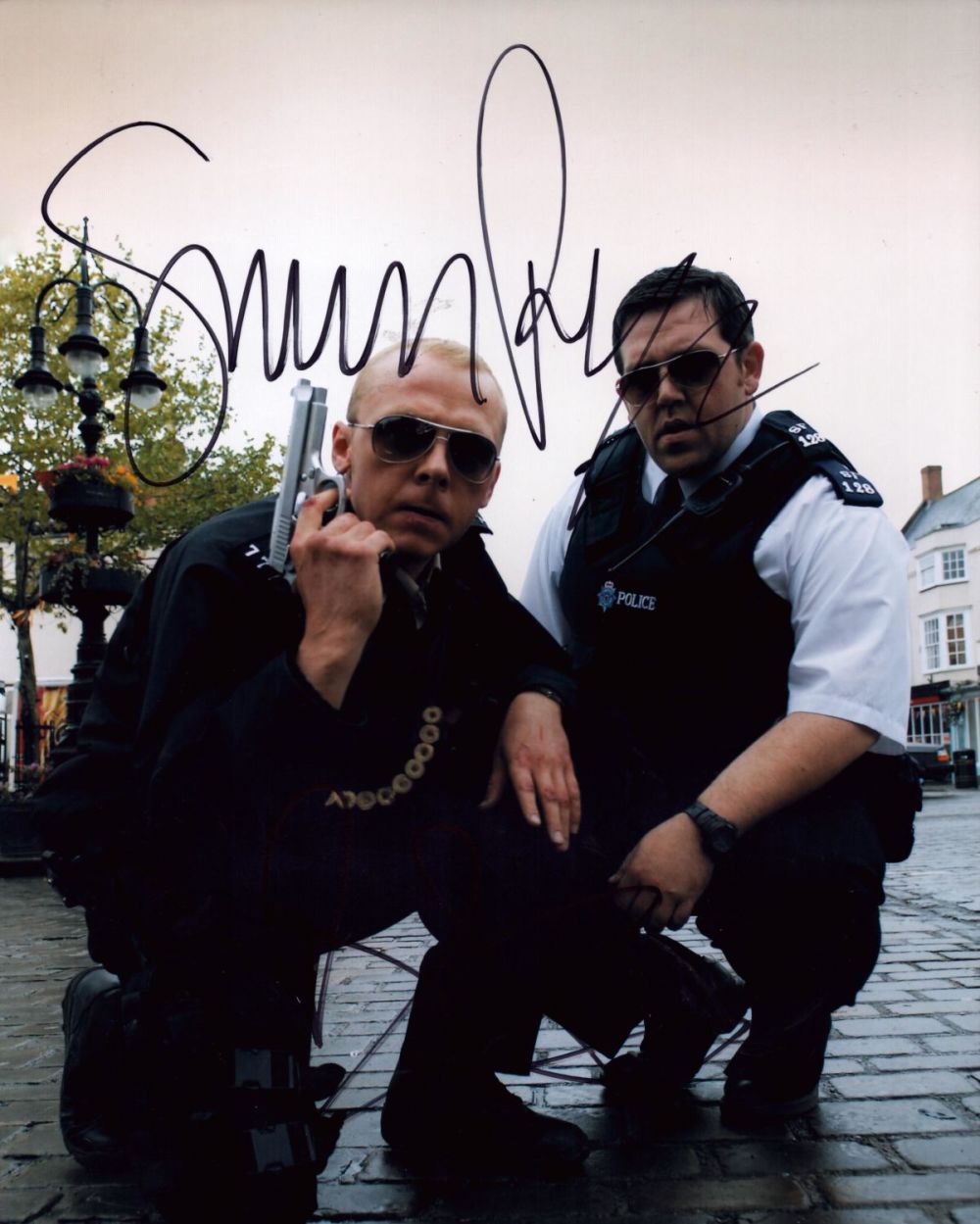 Lot 160: Simon Pegg and Nick Frost signed Hot Fuzz...
