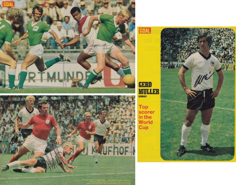 Lot 184: Football Signed West Germany Lot Of Posters :...