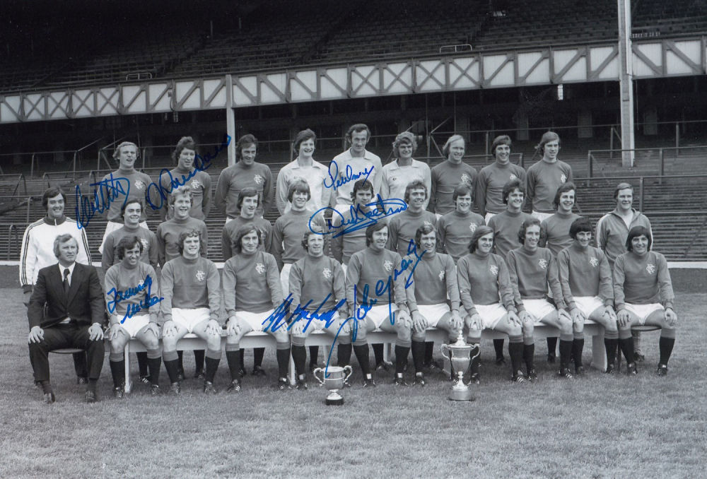 Lot 193: Football Signed Rangers 1976 12 X 8 Photo...