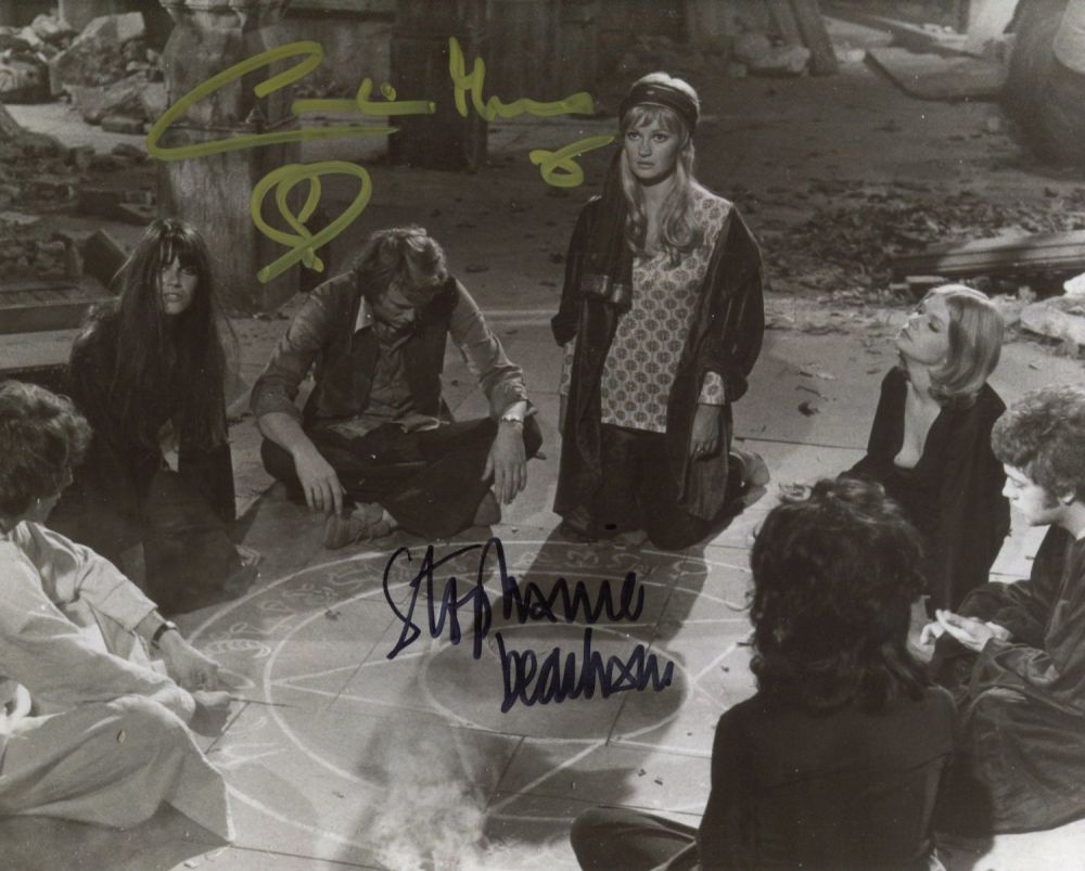 Lot 211: Dracula AD1972 hammer horror movie photo signed by...
