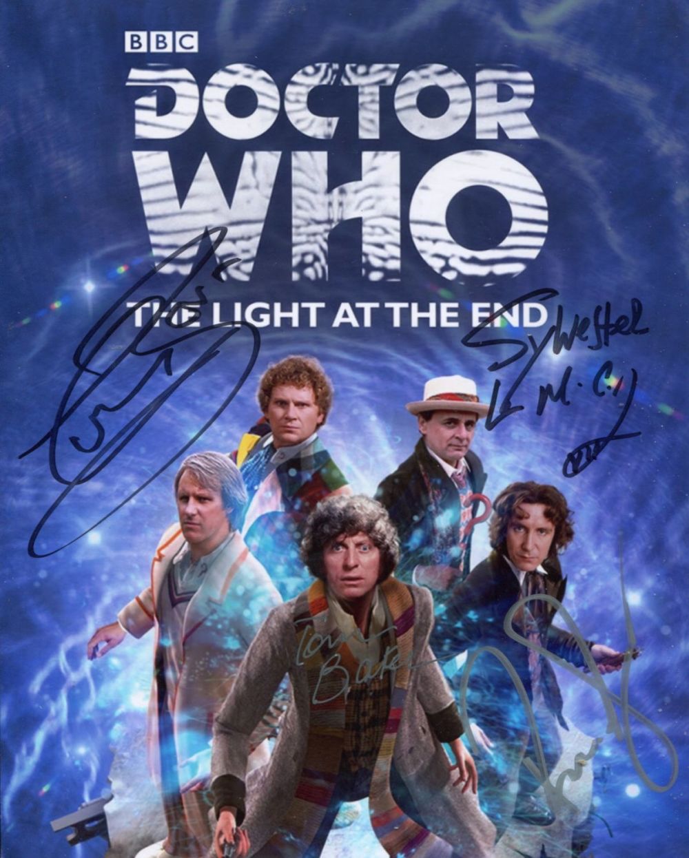 Lot 229: Doctor Who 8x10 photo signed by FOUR Doctor...
