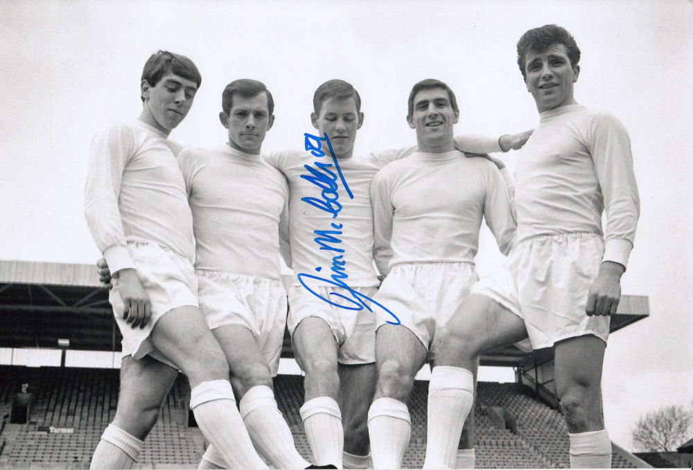 Lot 569: Autographed Jim Mccalliog 12 X 8 Photo: B/W,...