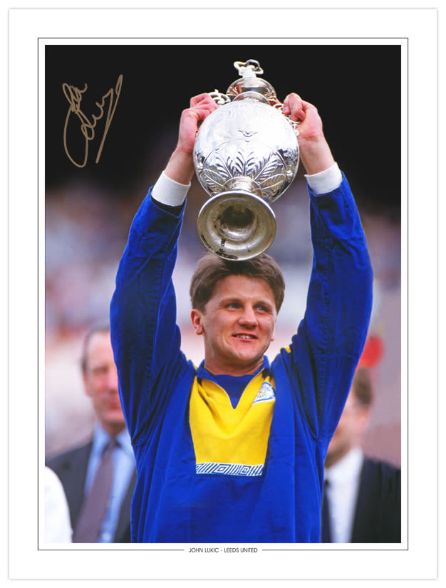 Lot 593: Autographed John Lukic 16 X 12 Edition: A...