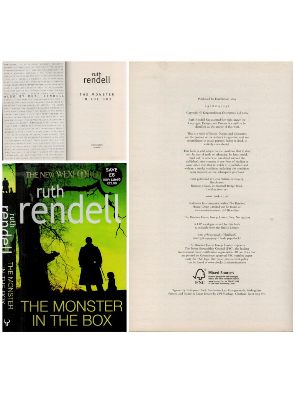 Lot 158: Ruth Rendall 1st Edition Hardback Book Titled The...