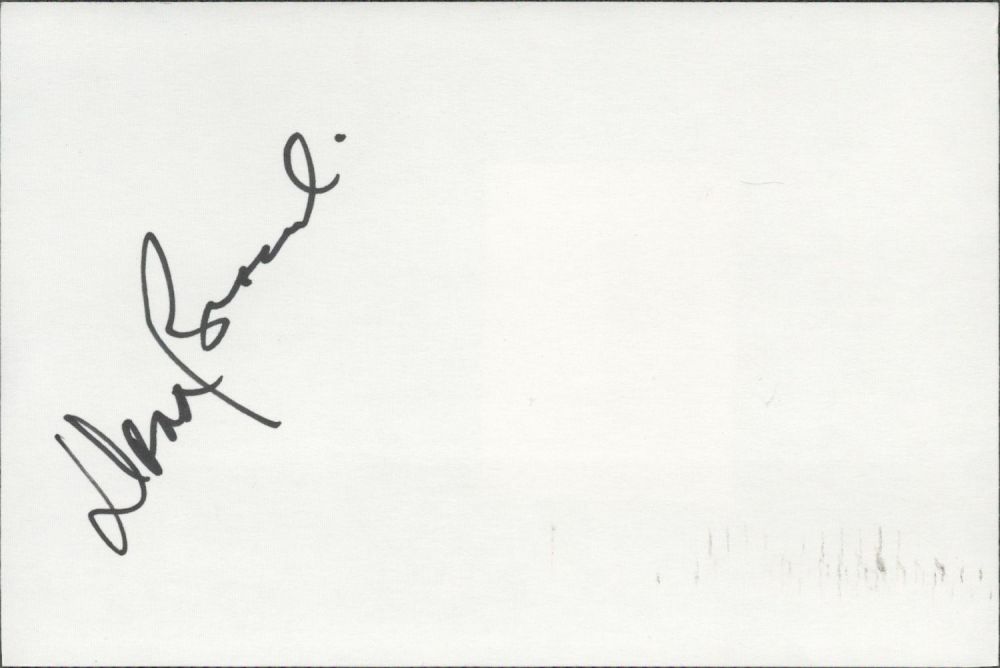 Lot 177: Dana Broccoli Signed 4 x 6 inch White...
