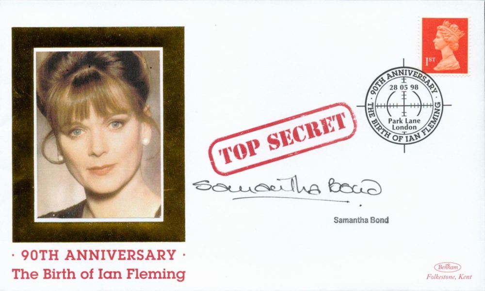 Lot 194: Samantha Bond Miss Moneypenny signed 1998, 90th Birthday...