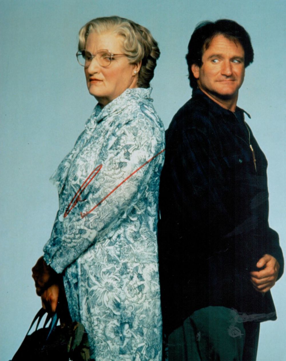 Lot 209: Robin Williams Signed Colour Photo Mrs Doubtfire approx...