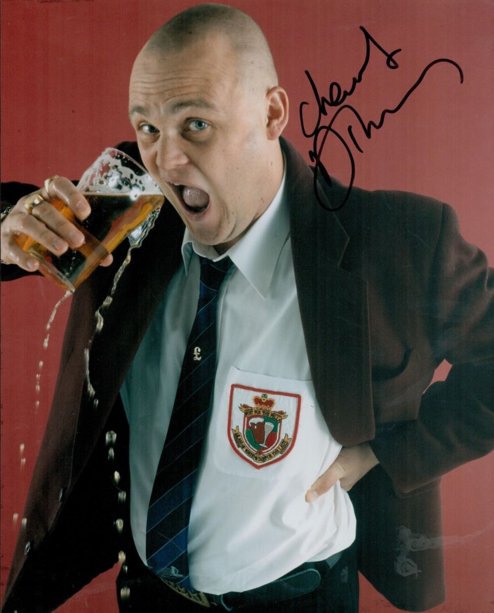 Lot 213: Al Murray Signed Colour Photo British Comedian approx...