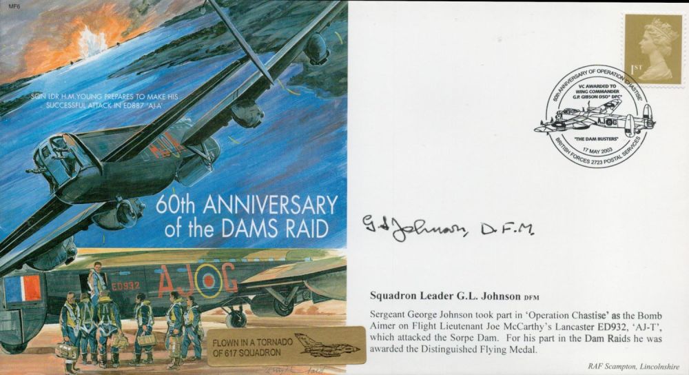 Lot 229: G. L. Johnson D. F. M. Signed FDC...