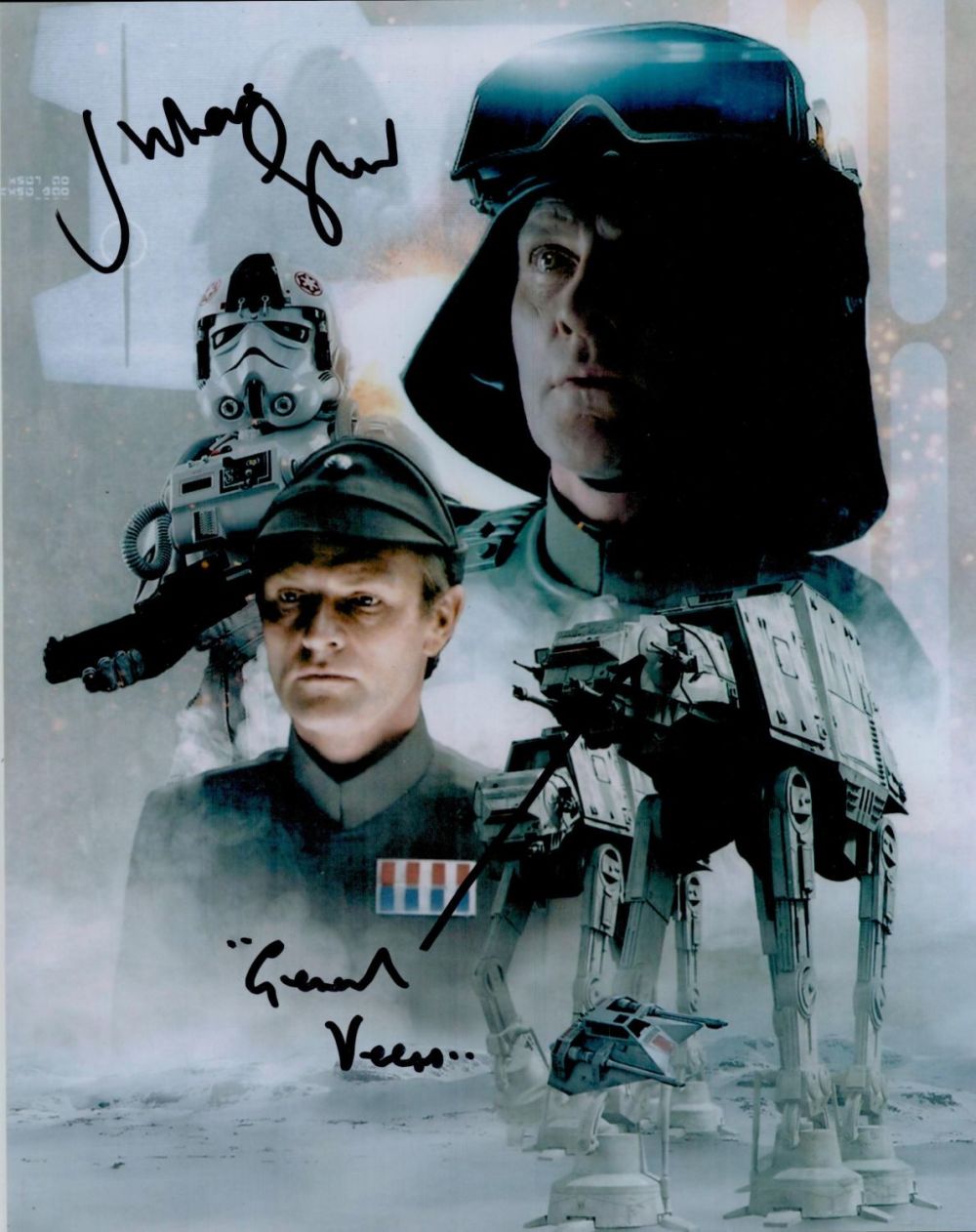 Lot 245: Julian Glover Signed Colour Photo General Veers -...