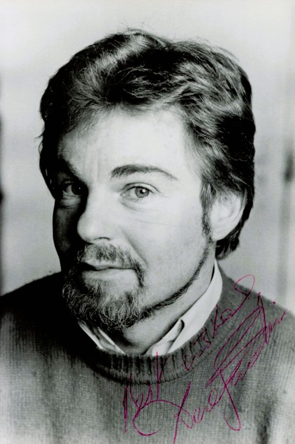 Lot 279: Sir Derek Jacobi Signed Black and White Photo...