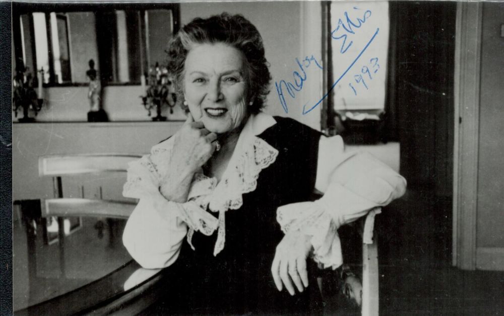 Lot 286: Mary Ellis Signed Black and White Photo Hollywood...
