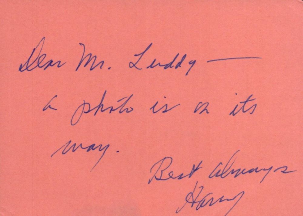 Lot 291: Harry Jnr Carey Signed Autograph Hollywood Approx. size...