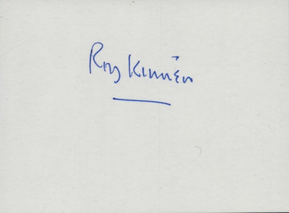 Lot 382: Roy Kinnear Signed Autograph Actor Approx. size 3....