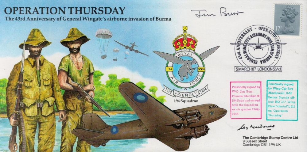 Lot 389: W, O Jim Burr and Wg Cdr Roy...