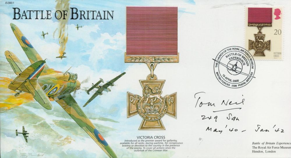 Lot 392: Tom Neil Signed Battle of Britain First Day...