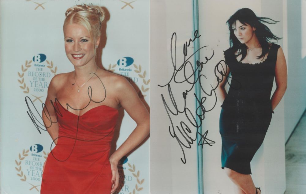 Lot 409: Martine McCutcheon and Denise van Outen, two signed...