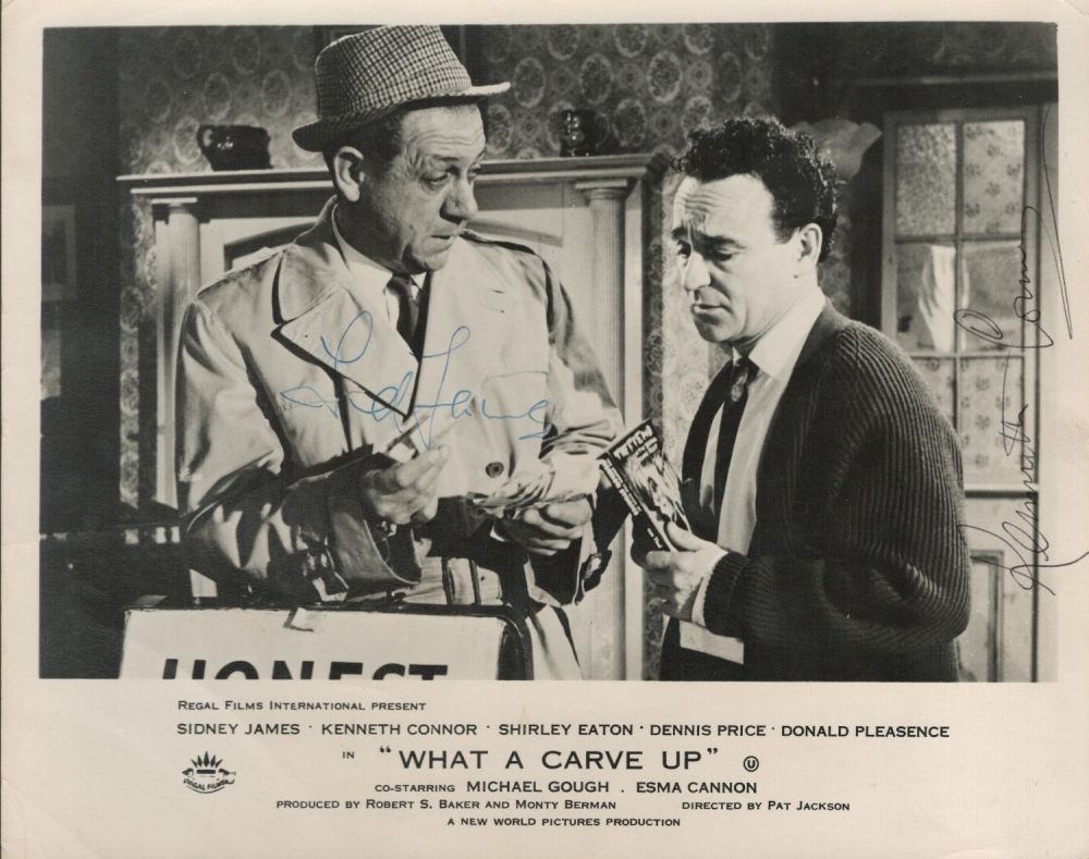 Lot 436: What a Carve Up!, a signed 10x8 lobby...