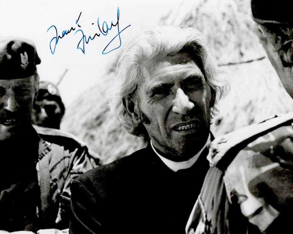 Lot 455: Frank Finlay signed 10x8 inch black and white...