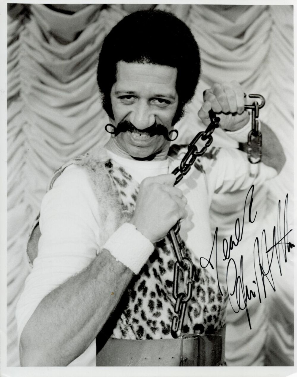 Lot 461: Derek Griffiths signed 10x8 inch black and white...
