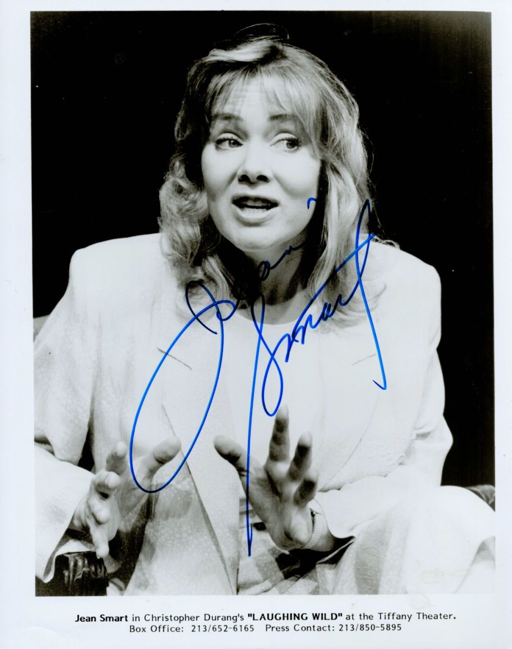 Lot 480: Jean Smart signed 10x8 inch black and white...
