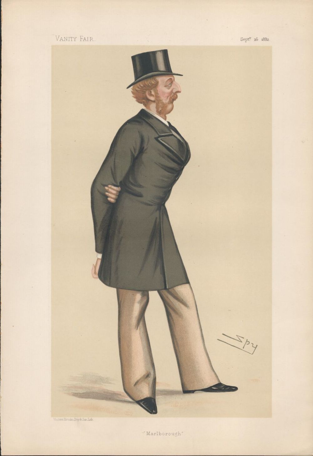 Lot 563: Vanity Fair print titled Marlborough. Subject Rt Hon...