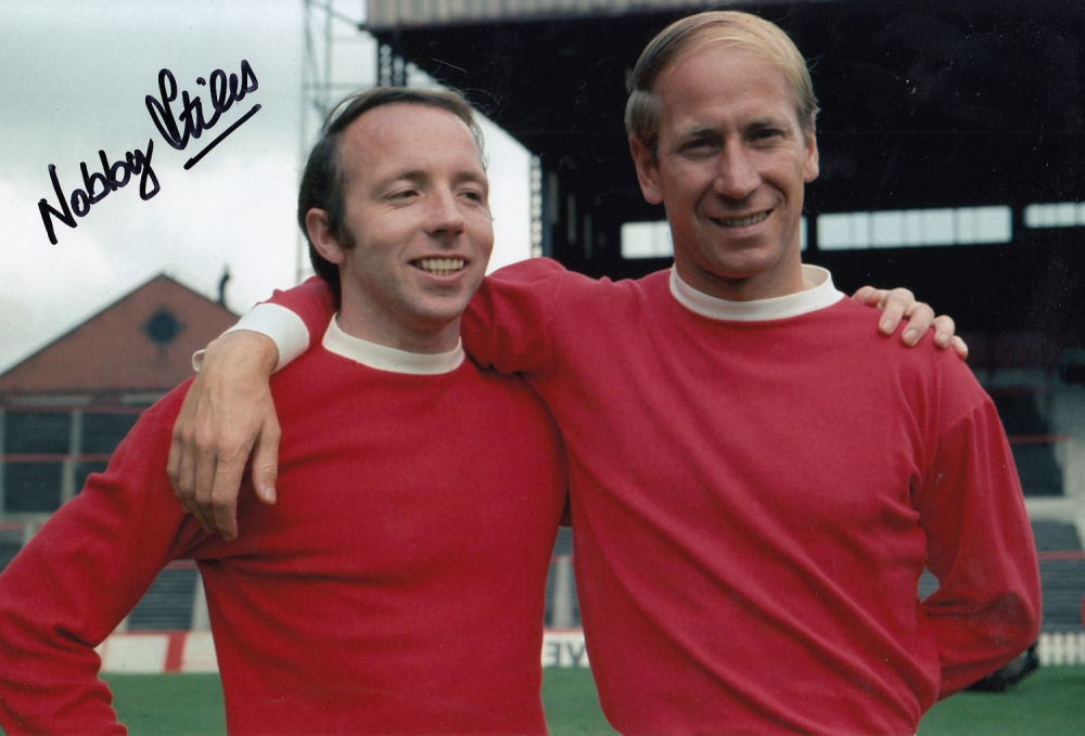 Lot 585: Football Autographed Nobby Stiles 12 X 8 inch...