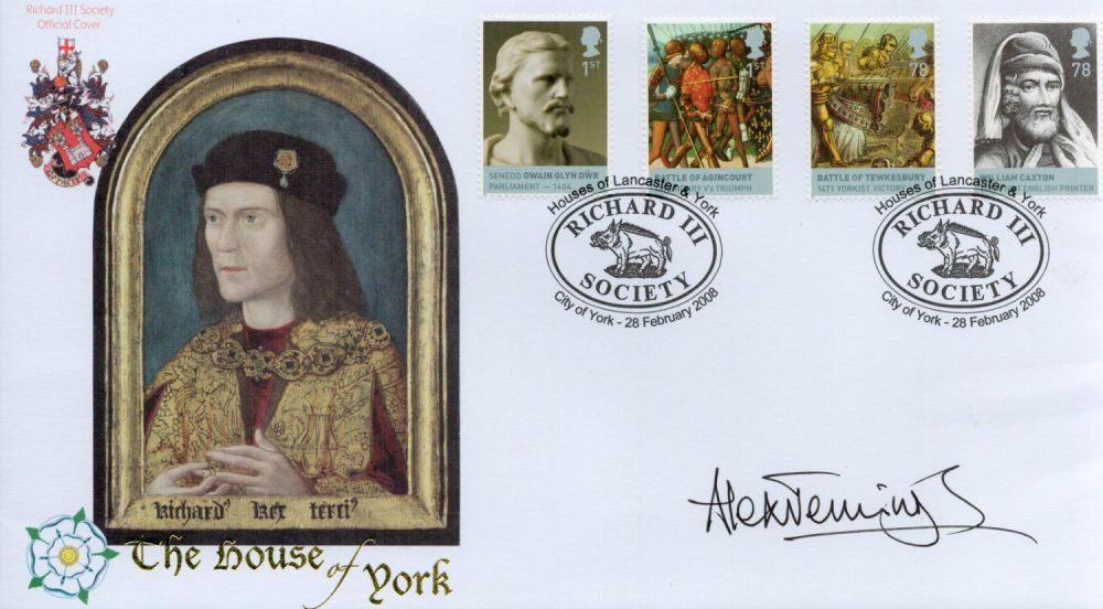 Lot 607: Alex Jennings signed FDC. The house of York....