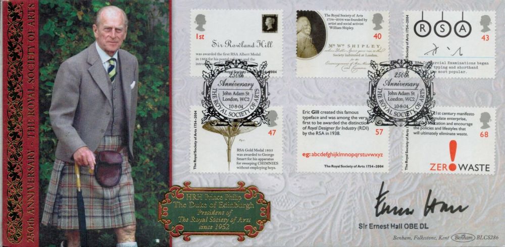 Lot 624: Sir Ernest Hall OBE DL signed FDC. 250th...