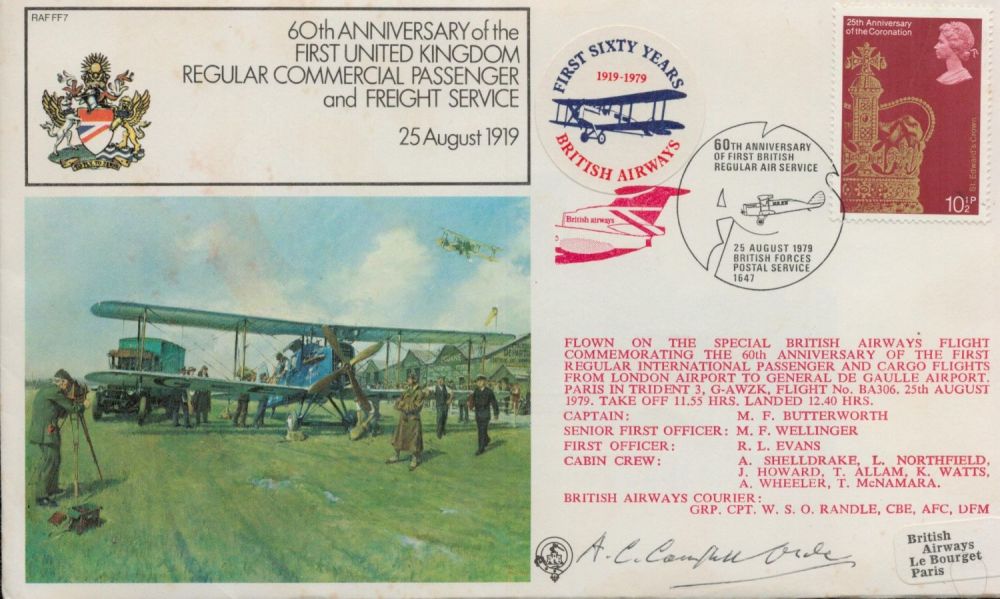 Lot 661: Alan Colin Campbell Orde Signed 60th Anniversary of...