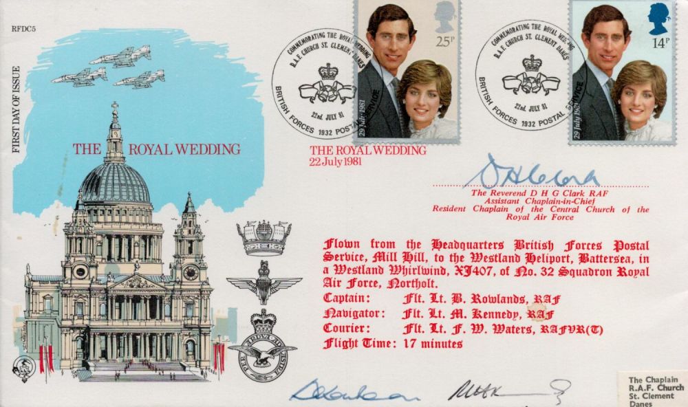 Lot 667: The Reverend D. H. G Clark RAF Signed...